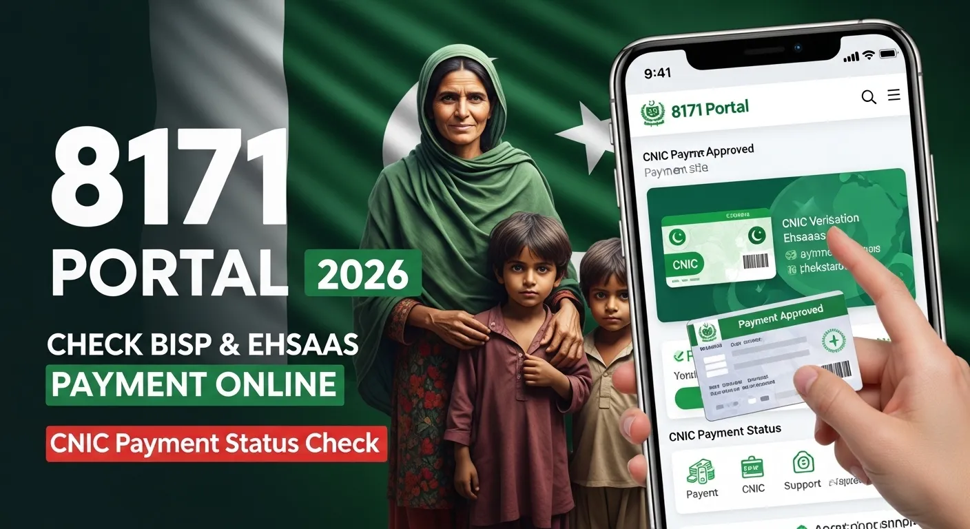 8171 Portal 2026 Check BISP & Ehsaas Payment Online