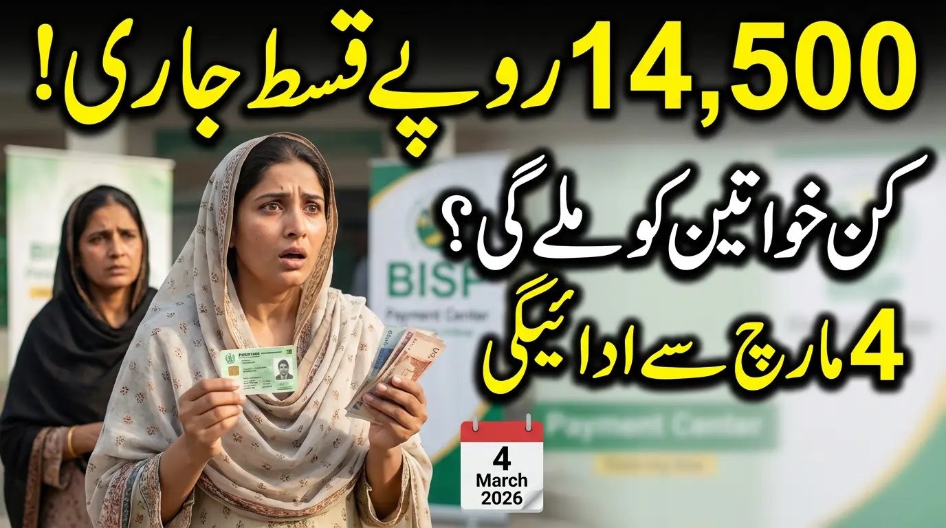 Benazir Kafalat 14500 Payment March 2026 New Installment Update