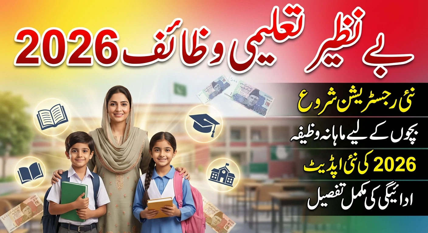 Benazir Taleemi Wazaif 2026 – New Update, Registration & Payment Details