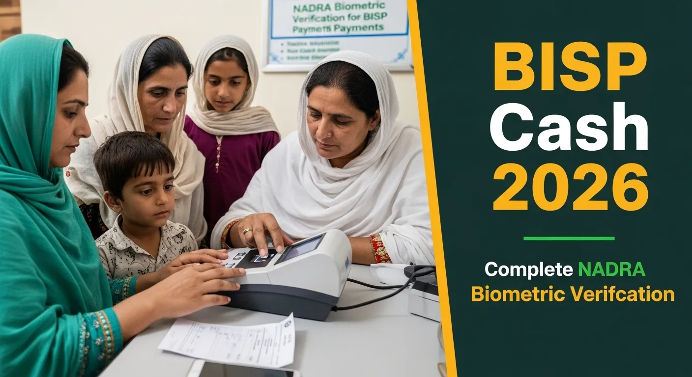 NADRA Biometric Verification for BISP Cash Payments 2026